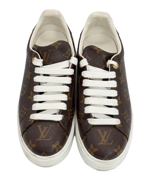 LOUIS VUITTON（ルイ ヴィトン）LOUIS VUITTON (ルイ ヴィトン) タイムアウトラインスニーカー ブラウン サイズ:SIZE 39(25cm）の古着・服飾アイテム