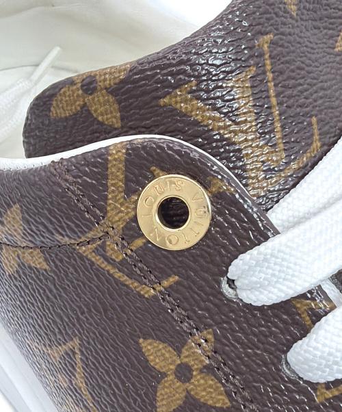 LOUIS VUITTON（ルイ ヴィトン）LOUIS VUITTON (ルイ ヴィトン) タイムアウトラインスニーカー ブラウン サイズ:SIZE 39(25cm）の古着・服飾アイテム