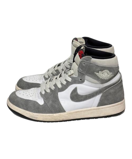 NIKE（ナイキ）NIKE (ナイキ) ハイカットスニーカー/Air Jordan 1 Retro High OG/エア ジョーダン 1 レトロ ハイ OG ホワイト×グレー サイズ:SIZE 27.5cmの古着・服飾アイテム