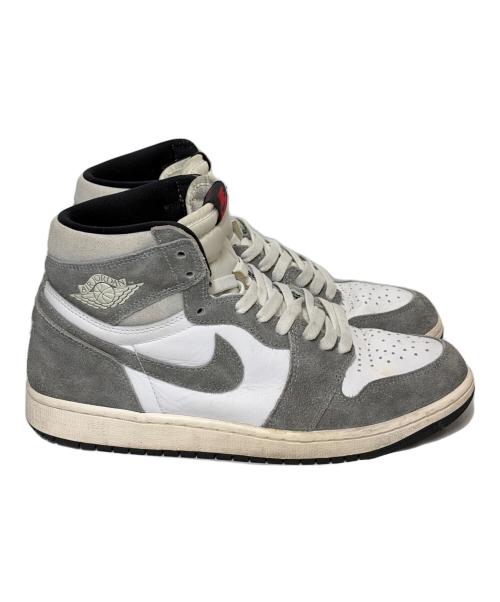 NIKE（ナイキ）NIKE (ナイキ) ハイカットスニーカー/Air Jordan 1 Retro High OG/エア ジョーダン 1 レトロ ハイ OG ホワイト×グレー サイズ:SIZE 27.5cmの古着・服飾アイテム