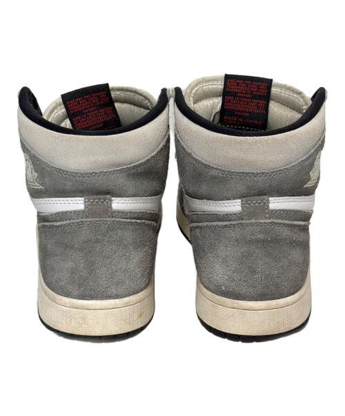 NIKE（ナイキ）NIKE (ナイキ) ハイカットスニーカー/Air Jordan 1 Retro High OG/エア ジョーダン 1 レトロ ハイ OG ホワイト×グレー サイズ:SIZE 27.5cmの古着・服飾アイテム
