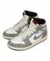 NIKE（ナイキ）の古着「ハイカットスニーカー/Air Jordan 1 Retro High OG/エア ジョーダン 1 レトロ ハイ OG」｜ホワイト×グレー