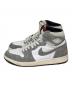 NIKE (ナイキ) ハイカットスニーカー/Air Jordan 1 Retro High OG/エア ジョーダン 1 レトロ ハイ OG ホワイト×グレー サイズ:SIZE 27.5cm：10000円