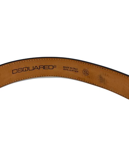 DSQUARED2（ディースクエアード）DSQUARED2 (ディースクエアード) レザーベルト ブラウンの古着・服飾アイテム