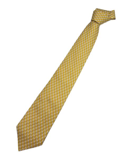 HERMES（エルメス）HERMES (エルメス) ネクタイ イエロー サイズ:不明の古着・服飾アイテム