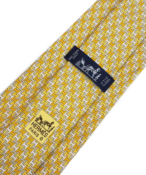 HERMES（エルメス）HERMES (エルメス) ネクタイ イエロー サイズ:不明の古着・服飾アイテム