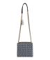 JIMMY CHOO (ジミーチュウ) チェーンショルダーバッグ ネイビー×ブルー：36000円