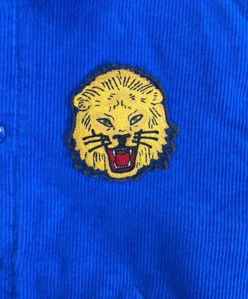 POLO RALPH LAUREN（ポロ・ラルフローレン）POLO RALPH LAUREN (ポロ・ラルフローレン) コーデュロイ バーシティインスパイアード ジャケット ブルー サイズ:130cm 未使用品の古着・服飾アイテム