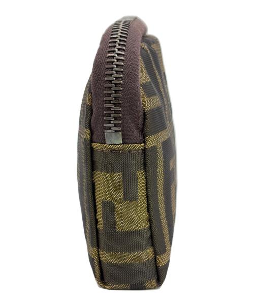 FENDI（フェンディ）FENDI (フェンディ) ポーチ ブラウンの古着・服飾アイテム