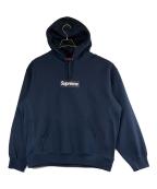 SUPREMEシュプリーム）の古着「Box Logo Hooded Sweatshirt/ボックス ロゴ フーデッド スウェットシャツ」｜ネイビー