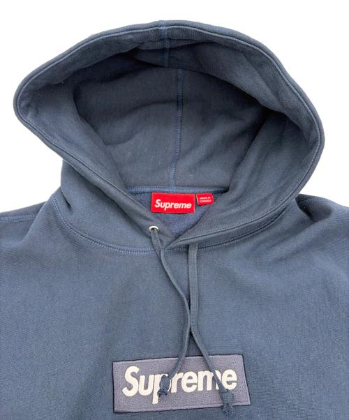 SUPREME（シュプリーム）Supreme (シュプリーム) Box Logo Hooded Sweatshirt/ボックス ロゴ フーデッド スウェットシャツ ネイビー サイズ:SIZE Lの古着・服飾アイテム
