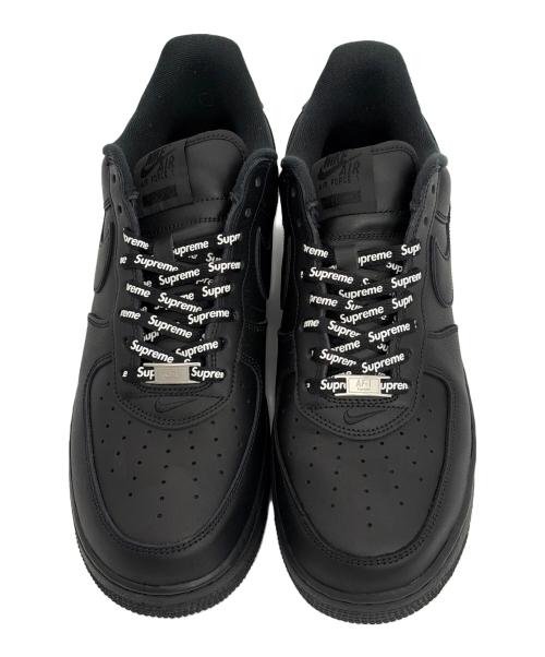 NIKE（ナイキ）NIKE (ナイキ) Supreme (シュプリーム) スニーカー/AIR FORCE1 LOW/エア・フォース・ワン・ロー ブラック サイズ:SIZE 30cmの古着・服飾アイテム