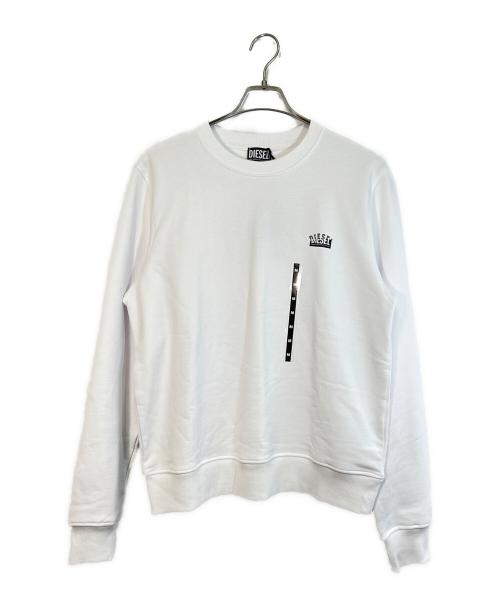 DIESEL（ディーゼル）DIESEL (ディーゼル) スウェット ホワイト サイズ:SIZE Mの古着・服飾アイテム