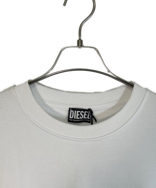 DIESEL（ディーゼル）DIESEL (ディーゼル) スウェット ホワイト サイズ:SIZE Mの古着・服飾アイテム