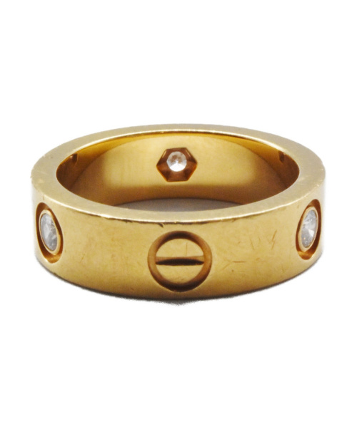 Cartier（カルティエ）Cartier (カルティエ) ラブリング/ハーフダイヤ サイズ:53 K18 9.3gの古着・服飾アイテム