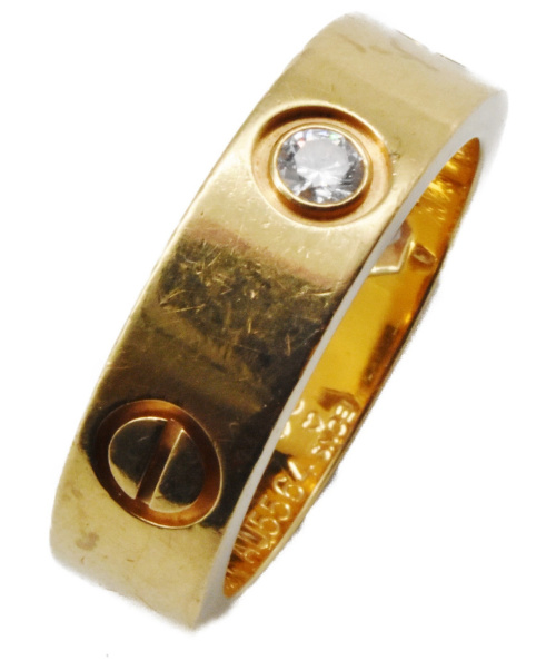 Cartier（カルティエ）Cartier (カルティエ) ラブリング/ハーフダイヤ サイズ:53 K18 9.3gの古着・服飾アイテム