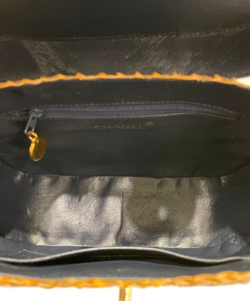 CHANEL（シャネル）CHANEL (シャネル) デニムカゴバッグ ブルー×ベージュ サイズ:ｰの古着・服飾アイテム