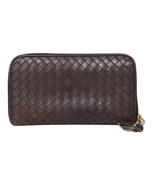 BOTTEGA VENETA（ボッテガベネタ）BOTTEGA VENETA (ボッテガヴェネタ) ラウンドファスナー長財布　BOTTEGA VENETA（ボッテガベネタ）　114076 ブラウンの古着・服飾アイテム
