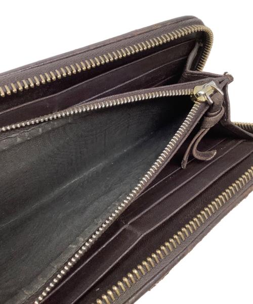 BOTTEGA VENETA（ボッテガベネタ）BOTTEGA VENETA (ボッテガヴェネタ) ラウンドファスナー長財布　BOTTEGA VENETA（ボッテガベネタ）　114076 ブラウンの古着・服飾アイテム