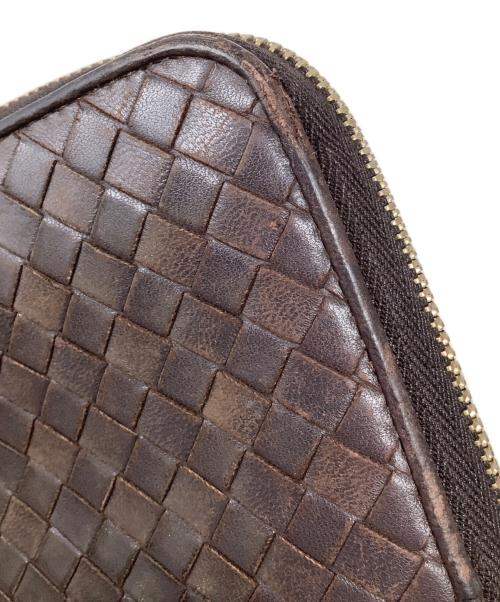 BOTTEGA VENETA（ボッテガベネタ）BOTTEGA VENETA (ボッテガヴェネタ) ラウンドファスナー長財布　BOTTEGA VENETA（ボッテガベネタ）　114076 ブラウンの古着・服飾アイテム