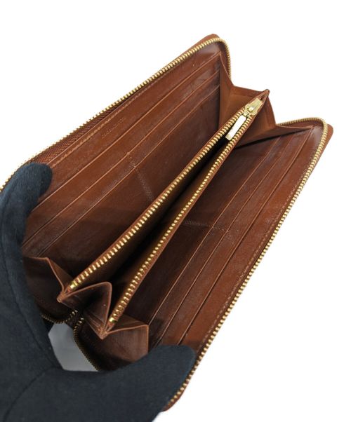 cocomeister（ココマイスター）COCOMEISTER (ココマイスター) ラウンドファスナー長財布 ブラウンの古着・服飾アイテム