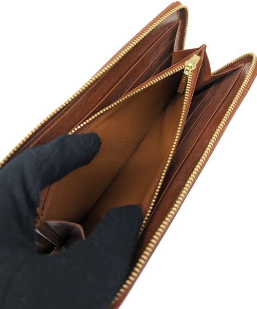 cocomeister（ココマイスター）COCOMEISTER (ココマイスター) ラウンドファスナー長財布 ブラウンの古着・服飾アイテム