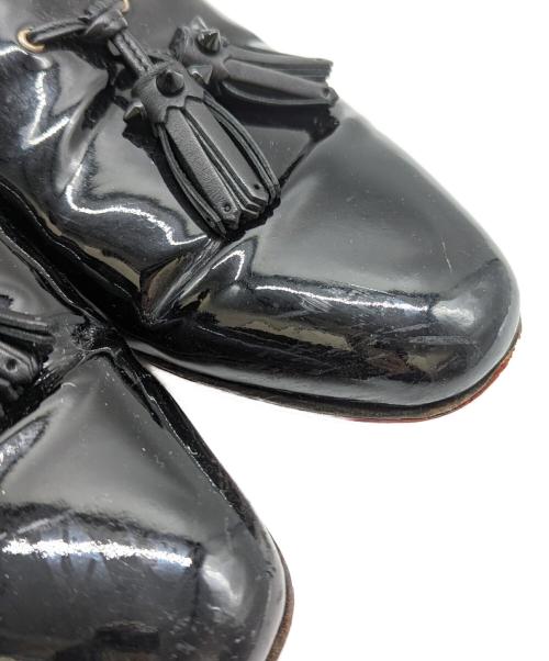 Christian Louboutin（クリスチャン・ルブタン）Christian Louboutin (クリスチャン・ルブタン) スパイクパテントタッセルシューズ ブラック サイズ:41の古着・服飾アイテム