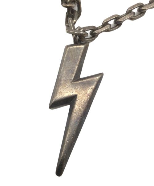 GUCCI（グッチ）GUCCI (グッチ) ライトニングボルトネックレス シルバー グレーの古着・服飾アイテム