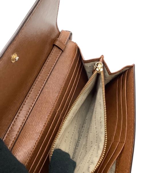 LAUREN RALPH LAUREN（ローレンラルフローレン）LAUREN RALPH LAUREN (ローレンラルフローレン) ショルダーウォレット　LAUREN RALPH LAUREN（ローレンラルフローレン） ブラウンの古着・服飾アイテム