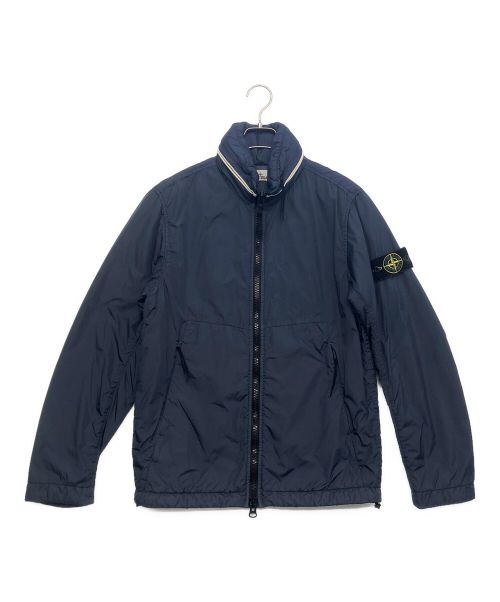 STONE ISLAND（ストーンアイランド）STONE ISLAND (ストーンアイランド) ガーメントダイナイロンプリマロフトスタンドカラーブルゾン ネイビー サイズ:Sの古着・服飾アイテム