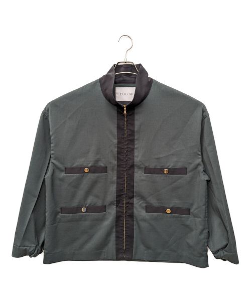 CULLNI Exclusive（クルニ エクスクルーシブ）CULLNI Exclusive (クルニ エクスクルーシブ) スタンドブルゾン ダークグリーン サイズ:1の古着・服飾アイテム