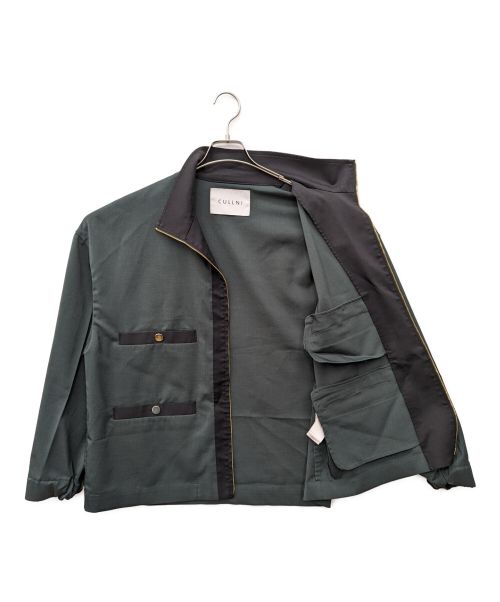 CULLNI Exclusive（クルニ エクスクルーシブ）CULLNI Exclusive (クルニ エクスクルーシブ) スタンドブルゾン ダークグリーン サイズ:1の古着・服飾アイテム