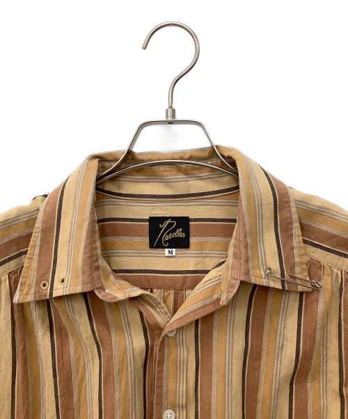 Needles（ニードルズ）Needles (ニードルズ) ピンホールレギュラーシャツ ブラウン サイズ:Мの古着・服飾アイテム