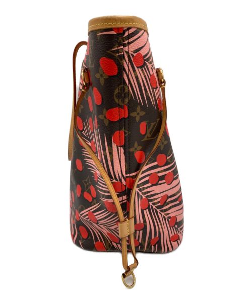 LOUIS VUITTON（ルイ ヴィトン）LOUIS VUITTON (ルイ ヴィトン) モノグラム　ジャングルドット　ポーチ付　ネヴァーフルMM　 ブラウンの古着・服飾アイテム