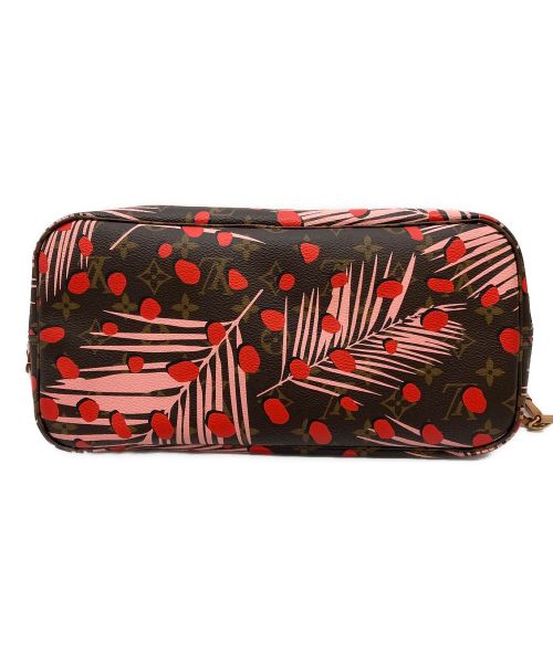 LOUIS VUITTON（ルイ ヴィトン）LOUIS VUITTON (ルイ ヴィトン) モノグラム　ジャングルドット　ポーチ付　ネヴァーフルMM　 ブラウンの古着・服飾アイテム