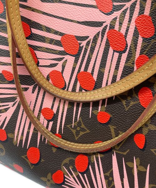 LOUIS VUITTON（ルイ ヴィトン）LOUIS VUITTON (ルイ ヴィトン) モノグラム　ジャングルドット　ポーチ付　ネヴァーフルMM　 ブラウンの古着・服飾アイテム