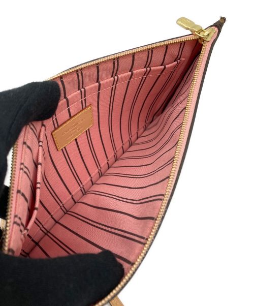 LOUIS VUITTON（ルイ ヴィトン）LOUIS VUITTON (ルイ ヴィトン) モノグラム　ジャングルドット　ポーチ付　ネヴァーフルMM　 ブラウンの古着・服飾アイテム