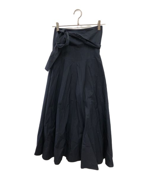 ATON（エイトン）ATON (エイトン) フレアスカート／FLARE SKIRT ネイビー サイズ:Mの古着・服飾アイテム