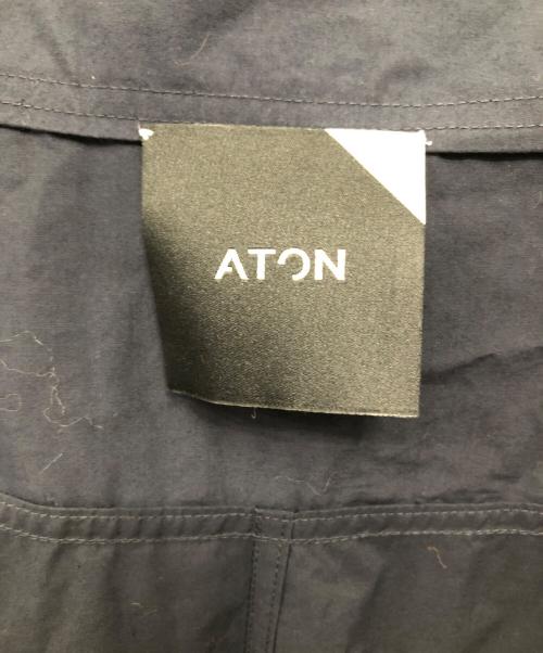 ATON（エイトン）ATON (エイトン) フレアスカート／FLARE SKIRT ネイビー サイズ:Mの古着・服飾アイテム