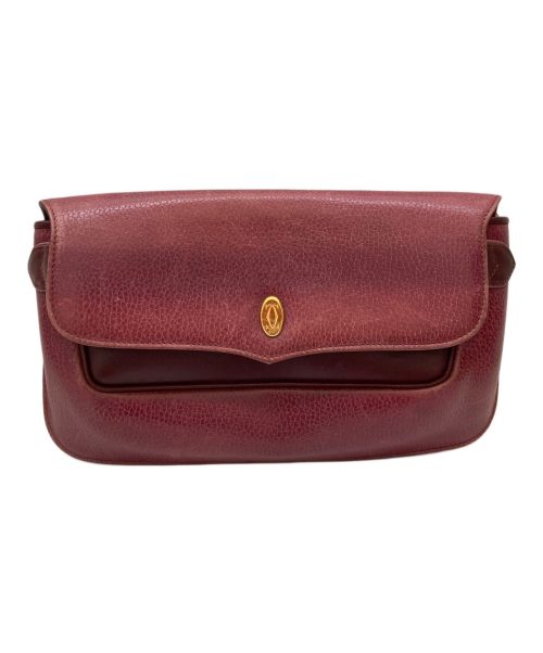 Cartier（カルティエ）Cartier (カルティエ) クラッチバッグ Cartier（カルティエ）　マストライン レッドの古着・服飾アイテム