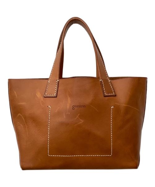 genten（ゲンテン）genten (ゲンテン) アマーノ トートバッグ M　genten（ゲンテン） ブラウンの古着・服飾アイテム