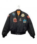AVIREXアヴィレックス）の古着「MA-1ジャケット」｜ブラック