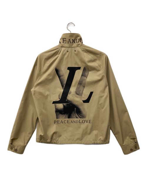 LOUIS VUITTON（ルイ ヴィトン）LOUIS VUITTON (ルイ ヴィトン) PEACE AND LOVEハリントンジャケット ブラウン サイズ:Mの古着・服飾アイテム