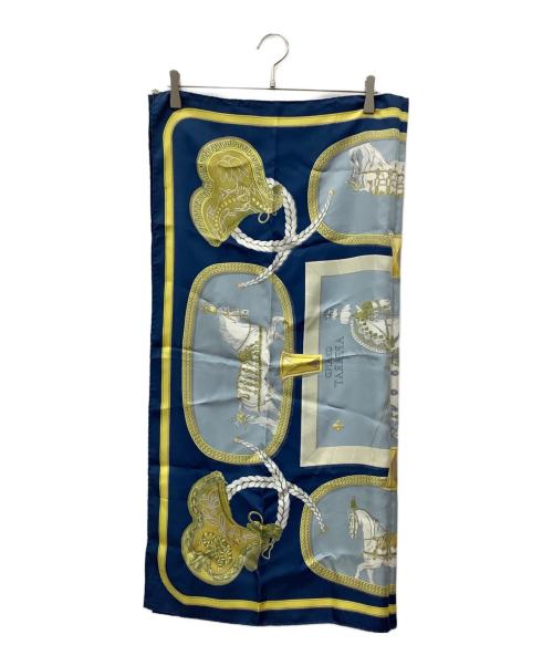 HERMES（エルメス）HERMES (エルメス) カレ90 GRAND APPARAT ブルーの古着・服飾アイテム