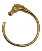 HERMESエルメス）の古着「シュバルホース バングル　ゴールド」