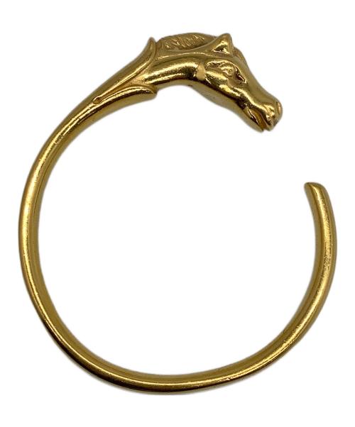 HERMES（エルメス）HERMES (エルメス) シュバルホース バングル　ゴールド サイズ:Freeの古着・服飾アイテム