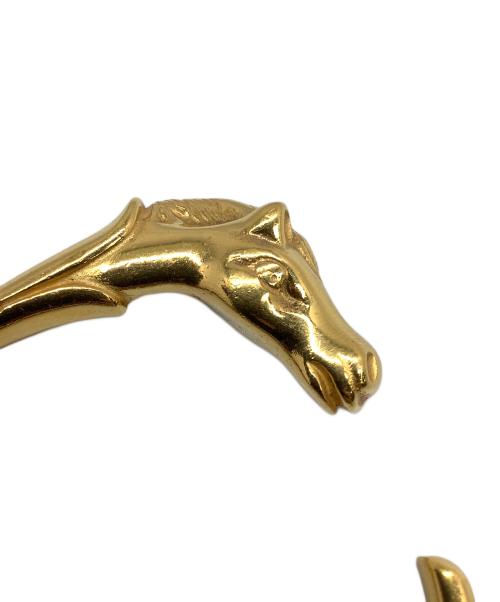 HERMES（エルメス）HERMES (エルメス) シュバルホース バングル　ゴールド サイズ:Freeの古着・服飾アイテム