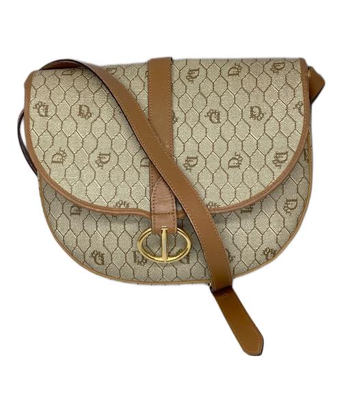 Christian Dior（クリスチャン ディオール）Christian Dior (クリスチャン ディオール) ショルダーバッグ ハニカ柄 ブラウンの古着・服飾アイテム