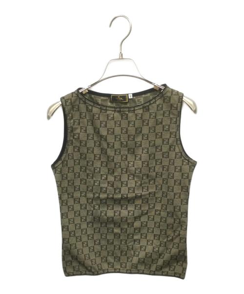 FENDI（フェンディ）FENDI (フェンディ) タンクトップ オリーブ サイズ:Mの古着・服飾アイテム