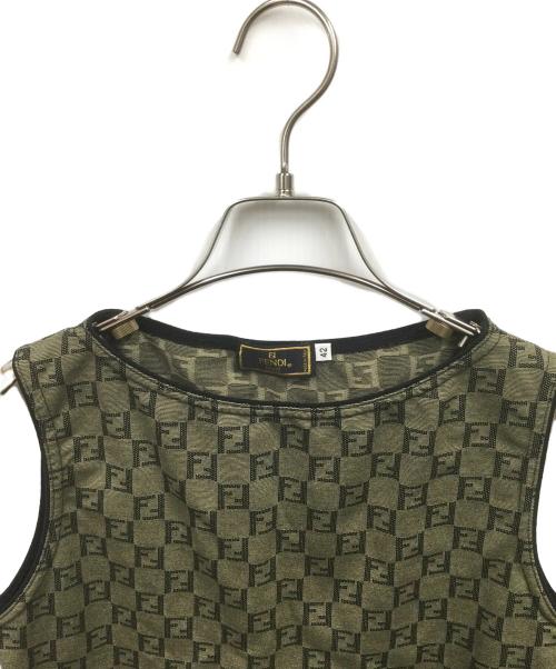 FENDI（フェンディ）FENDI (フェンディ) タンクトップ オリーブ サイズ:Mの古着・服飾アイテム